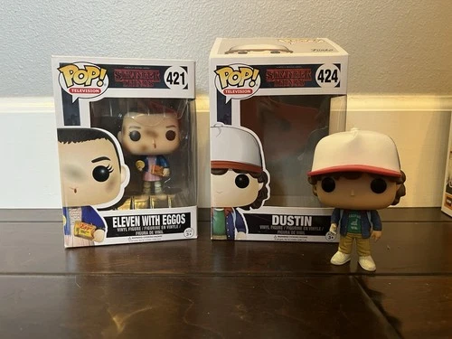 Funko Pop! Vinyl: Stranger Things - Eleven with Eggos #421 & Dustin #424