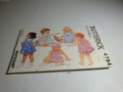 Butterick 4784 Infants reversible dress, jumper panties & hat, L-XL
