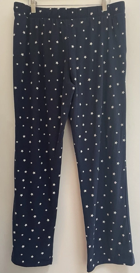 Lucky Brand Women's Allover Stars Polyester Adjustable Waist Lounge Pants Navy L - Image 4 of 4
