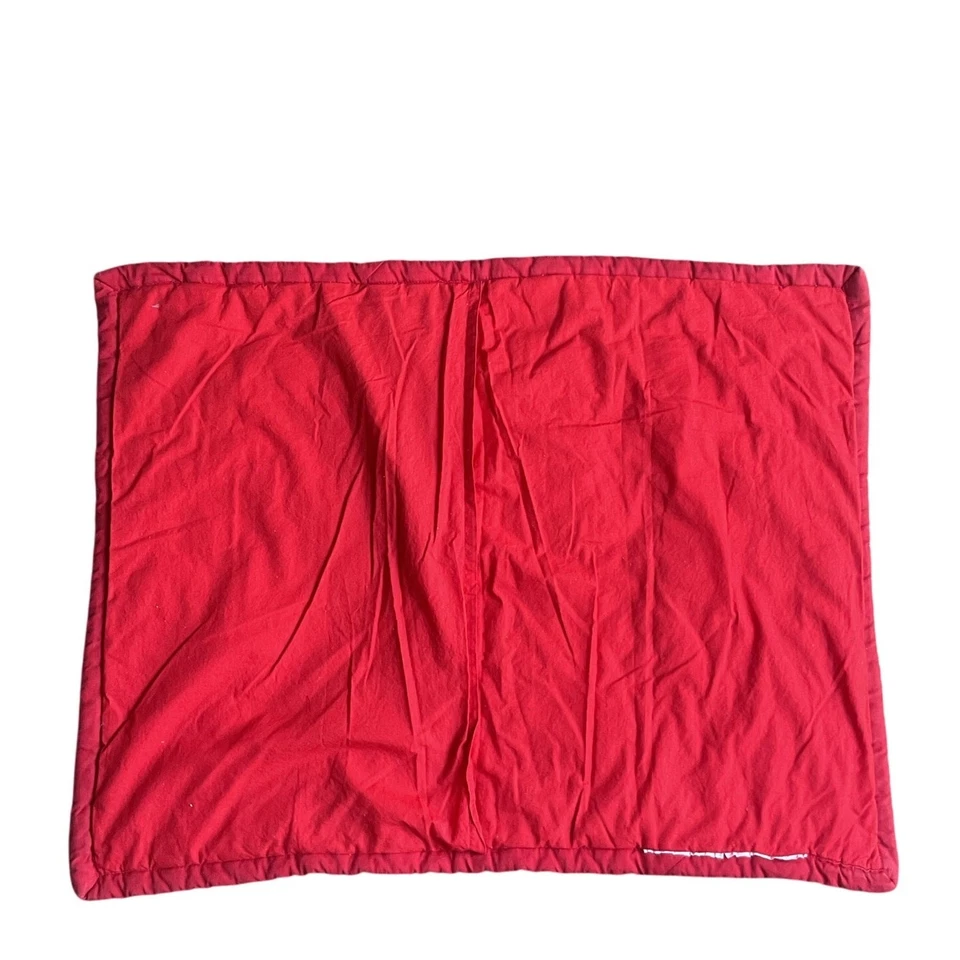 Panel de funda de almohada acolchada de Navidad Peanuts Snoopy 26x21 sombrero de Santa vacaciones Foto 2 de 4