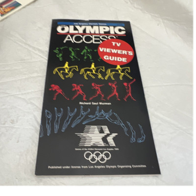 USA Olympic Access TV Viewer s Guide Los Angeles 1984 Olympics Program