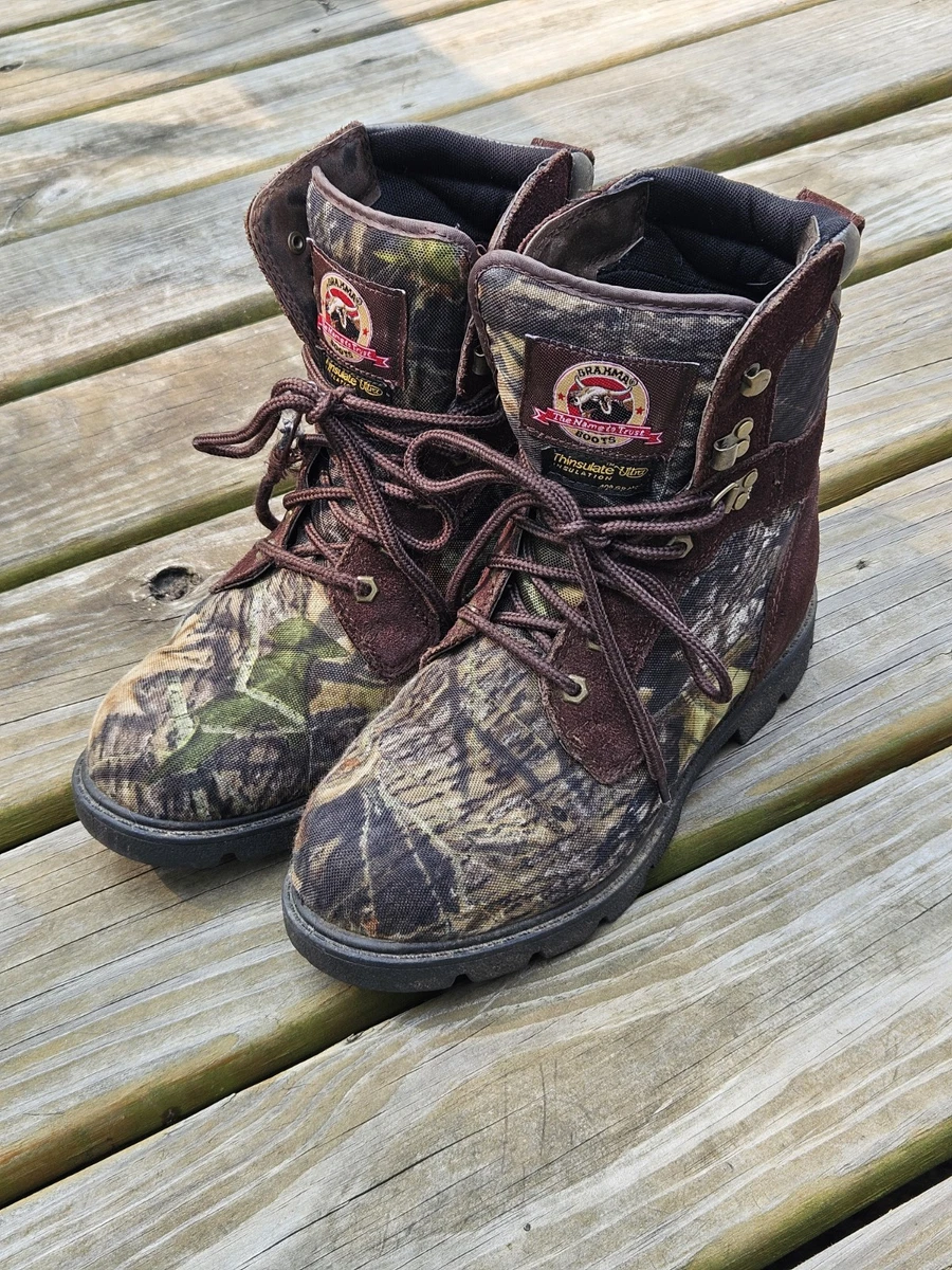 BRAHMA Thinsulate Insulated Boots Sz 7.5 Mens Hunter Camo 