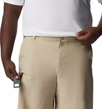 Men's Columbia Shorts, Size 30, Beige/gray with attached bottle opener