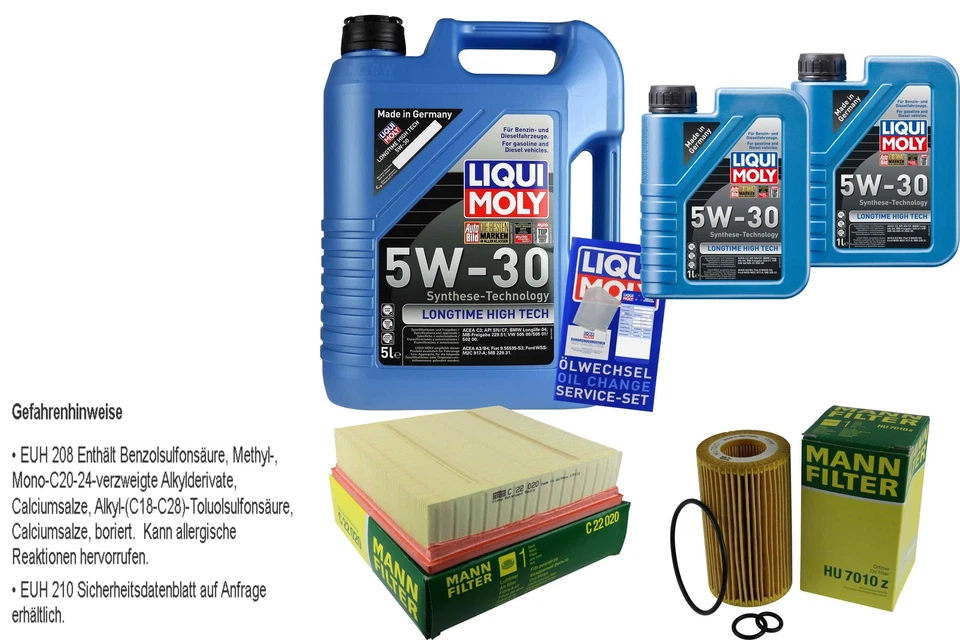 INSPEKTIONSKIT FILTER LIQUI MOLY ÖL 7L 5W-30 für Mercedes-Benz B-Klasse W246 - Bild 4 von 4
