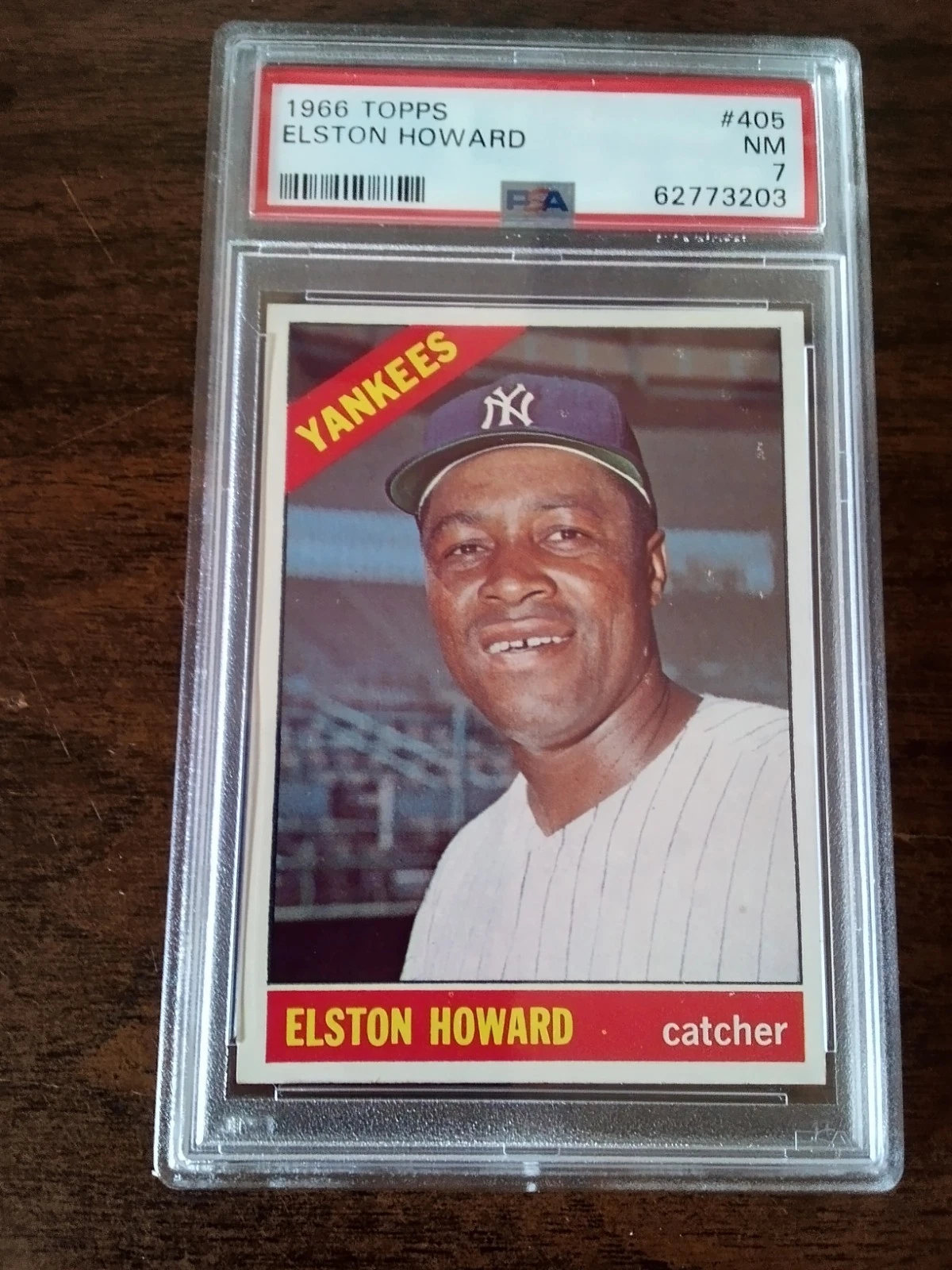 Deal for 1966 TOPPS #405 ELSTON HOWARD - YANKEES - PSA 7 NM