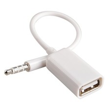MP3 Compatible AUX to USB Adapter for Car - Play Music via USB Flash Drive