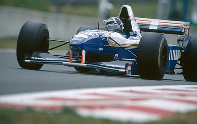 Damon Hill Williams-Renault Team at the French Grand Prix held at - Old Photo 1