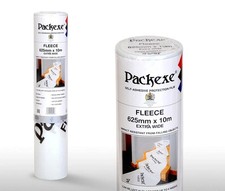 Packexe Self Adhesive Protection Film Fleece 625mm x 10m Surface Impact Protect