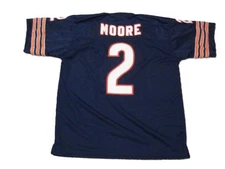 Custom D.J. MOORE Unsigned Chicago Blue Sewn New Football Jersey Sizes S-3XL