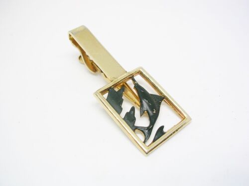 Vintage Tie Clip Sailfish Tie Bar Sport Fisher Gift SWANK Tie Clasp - Picture 1 of 3