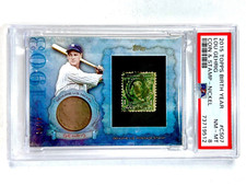 2015 Topps Series 1 LOU GEHRIG #CS-07 Nickel COIN STAMP Birth Year 10/50 PSA-8