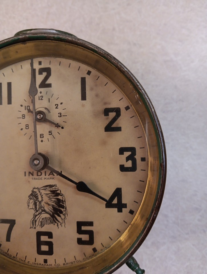 Vintage The E. INGRAHAM Co. INDIAN TRADE MARK Not Working eBay