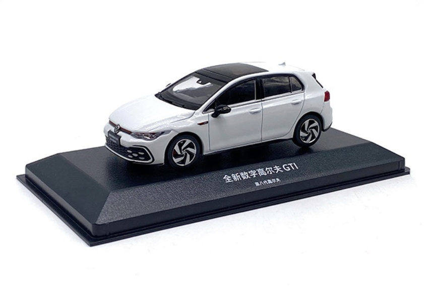 1/43 Dealer Version Alloy Die Casting Car Model VW Golf 8th white