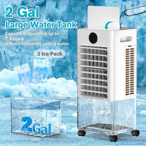 Windowless Portable Air Conditioner, 12H Timer & 2-Gal Tank, 3-IN-1 Portable AC - Picture 5 of 14