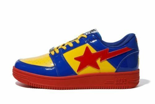 A BATHING APE BAPE X DC SUPERMAN BAPE STA LOW M1 US9 27.0cm New F/S