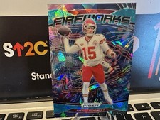 2024 Panini Patrick Mahomes II * Fireworks * Prizm /99 Cracked Ice Blue Chiefs