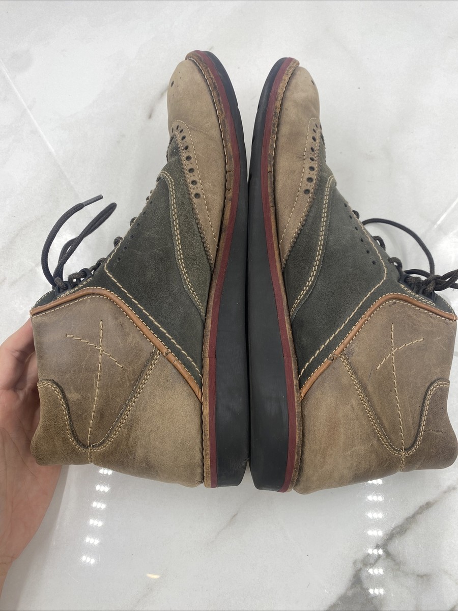 Fly London Boots Mens Sz 10 Oxford Wingtip Low Lace Up Tan  display picture 3