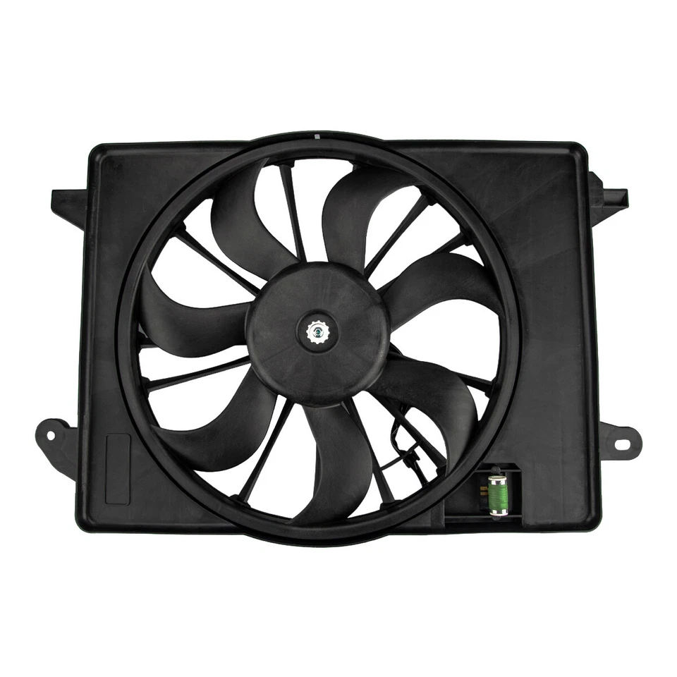 AC Radiator Cooling Fan For 2009-2018 Chrysler 300 / Dodge Challenger / Charger Foto 4 de 4
