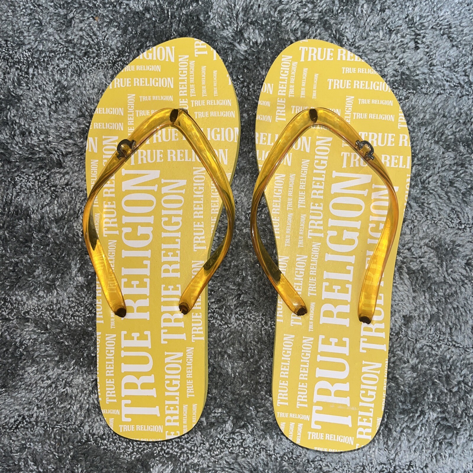 PANTOFOLA D’ORO Nuovi sandali rosa fucsia malese True Religion nuovi infradito donna taglia 9 spiaggia