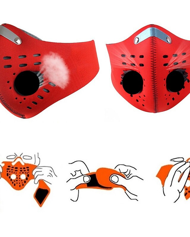 Mascherina Facciale Filtrante Ai Carboni Attivi Con Valvola FFP2 Per