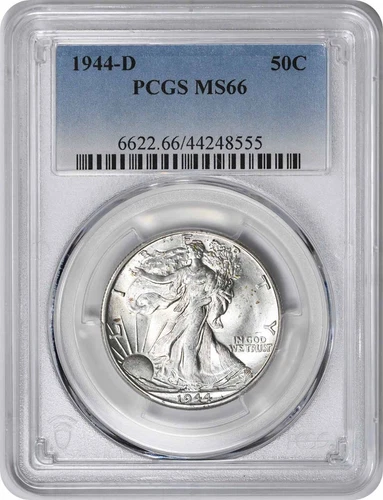 1944-D Walking Liberty Silver Half Dollar MS66 PCGS