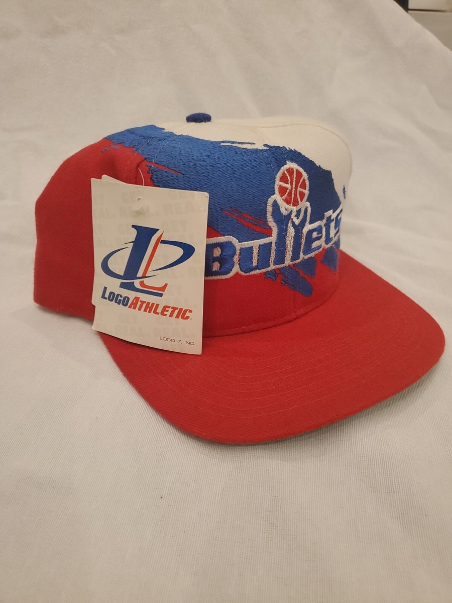 WASHINGTON BULLETS Vintage 90's Logo Athletic Splash Snapback Cap