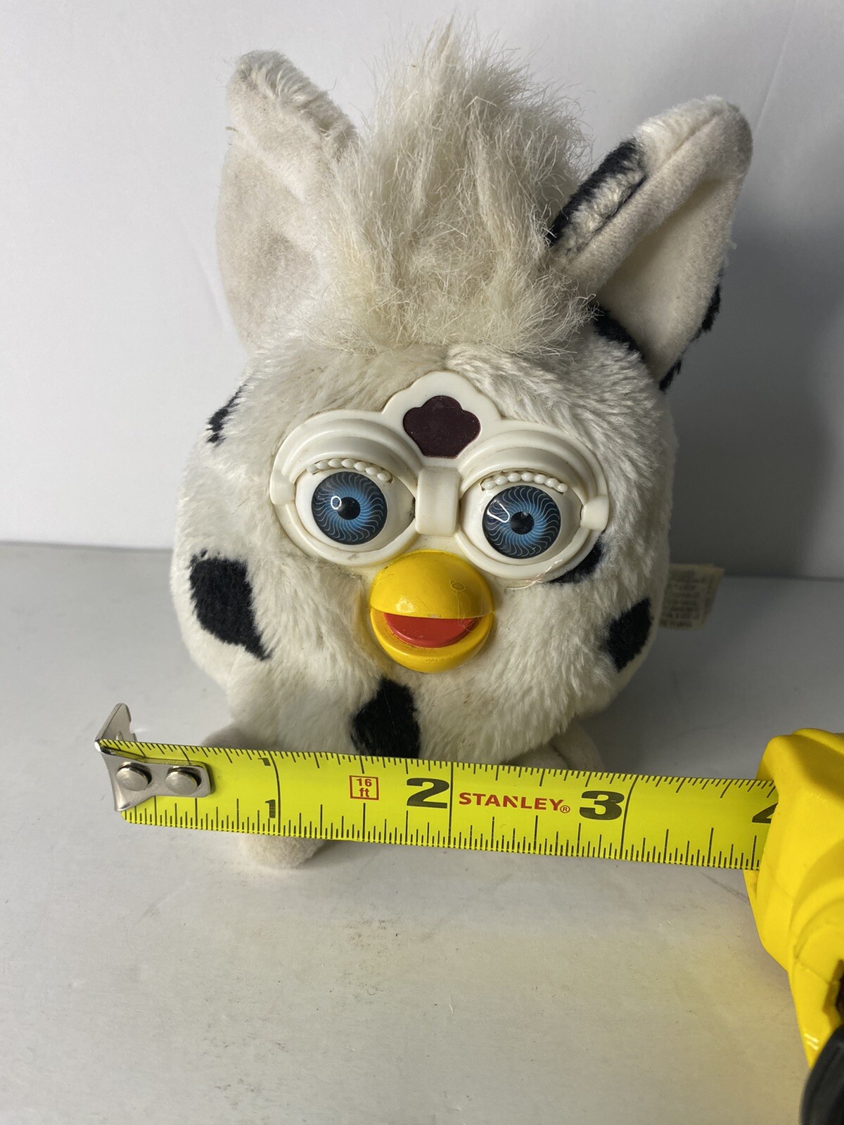 Vintage 1999 Furby Buddies White & Black Toy Plush Bean Bag Tiger 4 1/2" 🔥 eBay