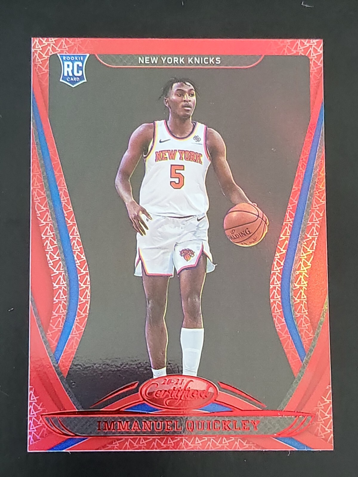 IMMANUEL QUICKLEY 2020-21 Panini Certified #176 Mirror Red Rookie RC Knicks
