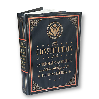 THE CONSTITUTION of USA FEDERALIST PAPERS, COMMON SENSE Deluxe Hardcover Book