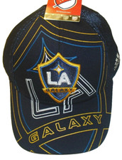 Los Angeles Galaxy MLS Soccer Adidas Mens Stretch Fit Fitted hat sz Small Medium