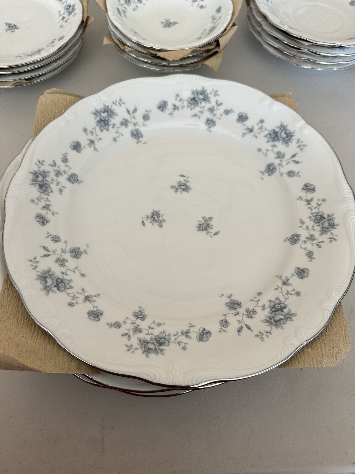 Johann Haviland Bavaria Germany Fine China 20 Piece Set Blue Garland