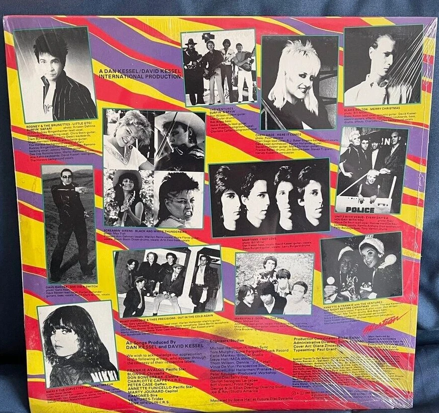 Ramones / Ventures / Annette & More -All Year Party- SEALED -Martian Records LP  - Image 2 of 2