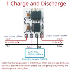 UPS Module 5V 1A 3.7V 4.2V Li-Ion Battery Charge Discharge Board