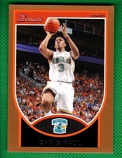 CHRIS PAUL 🏀NEW ORLEANS HORNETS 2007-08 BOWMAN COPPER SERIAL #237/399 EX #45
