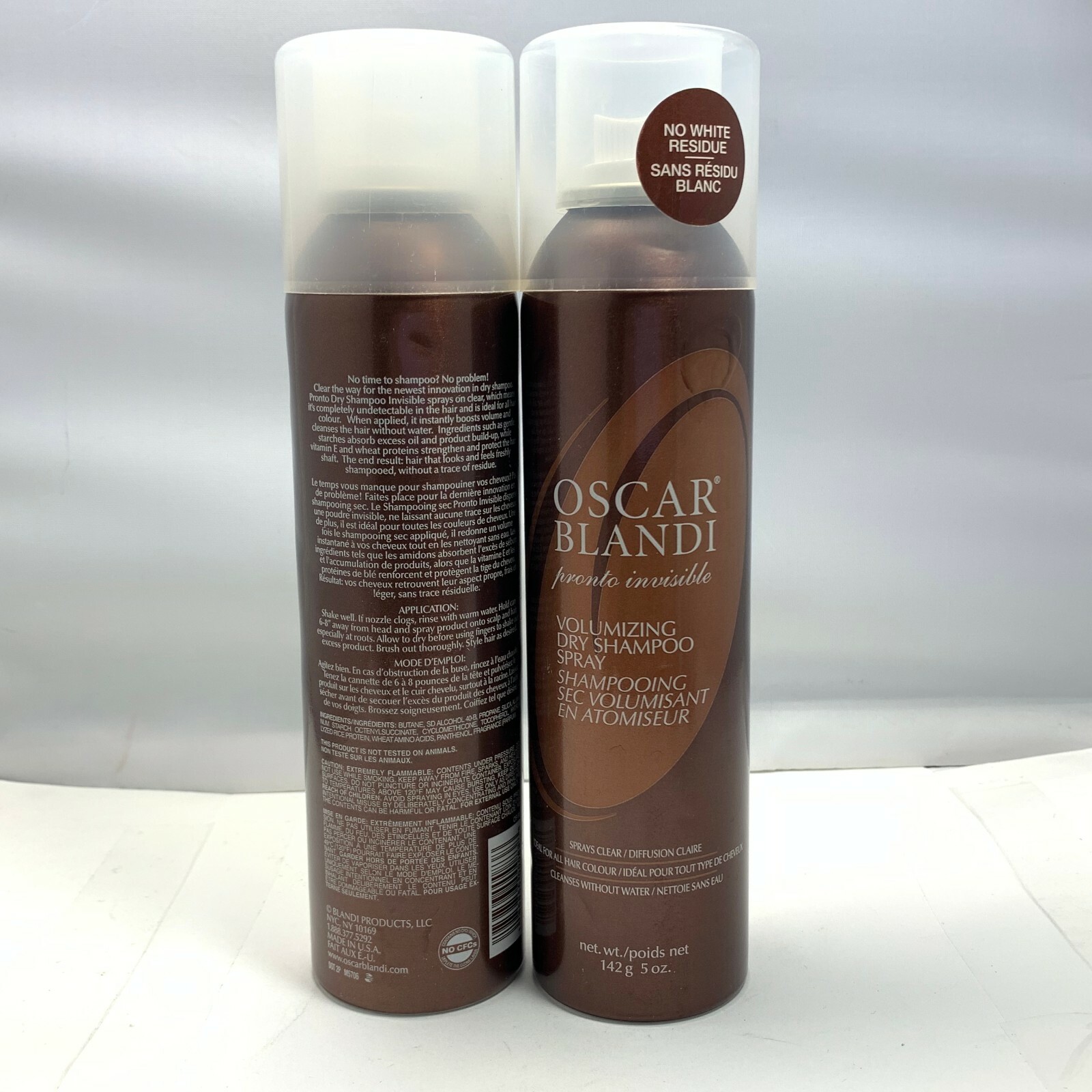 Oscar Blandi Pronto Invisible Volumizing Dry Shampoo Spray 142g/5oz. (LOT OF 2) eBay