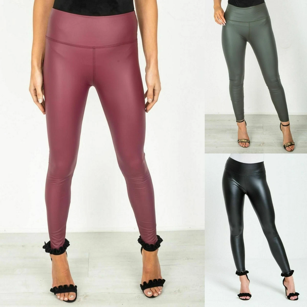 Pu leggings cheap uk