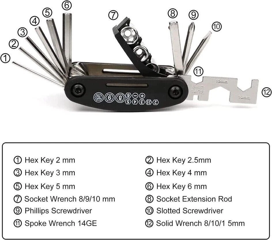 Multi-Tool Kit Honda Pioneer SXS 500 1000 1000-5 1000-6 520 700 700-4 UTV Tools