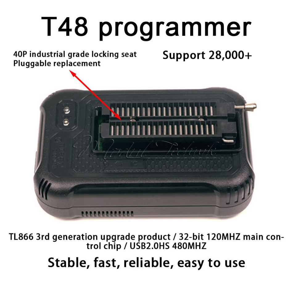 T48 TL866-3G Programmer Support 28000+ ICs for SPI/Nor/NAND Flash/EMMC w/ cable - Image 4 of 4