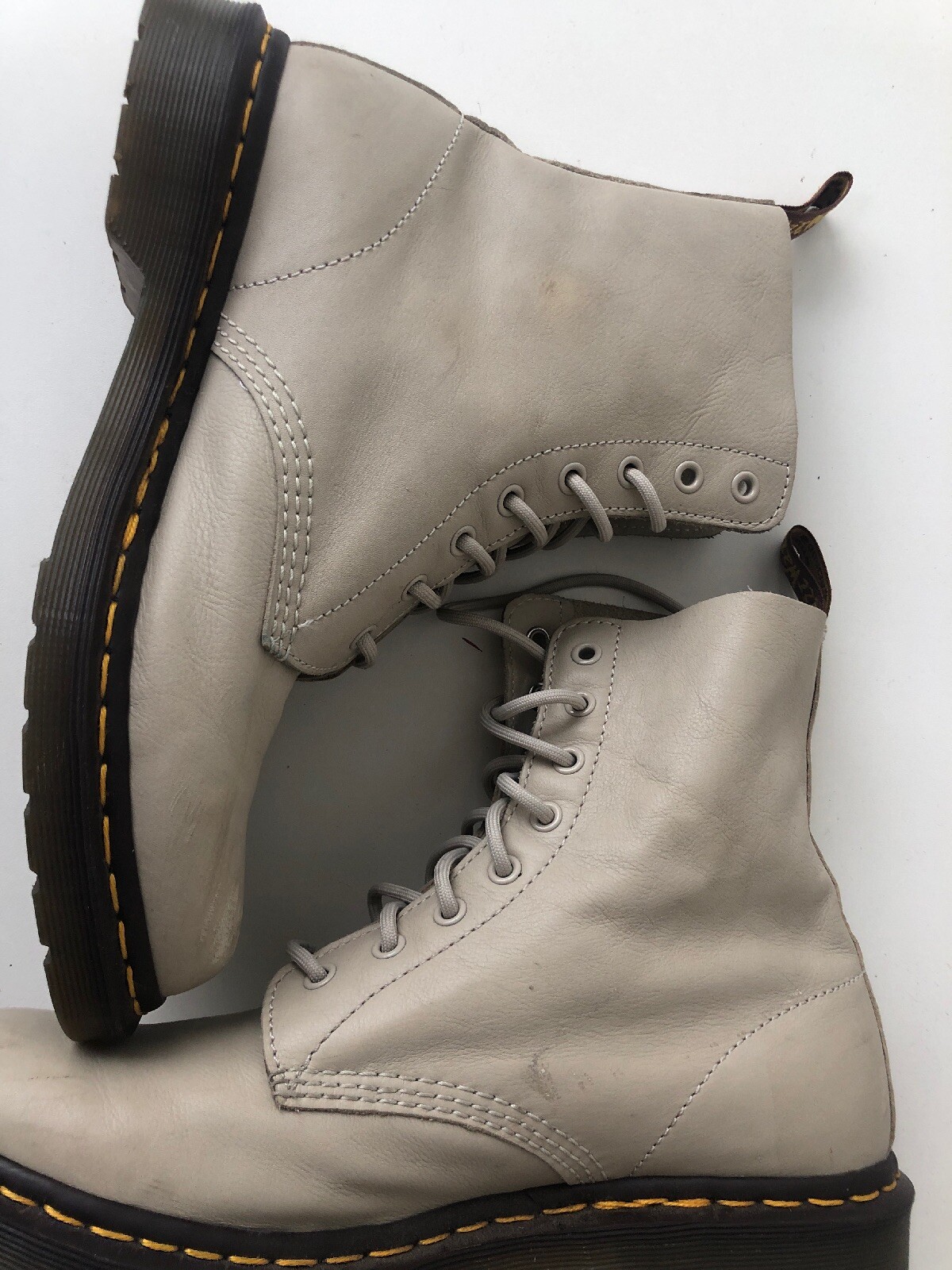 Women’s Soft Leather Rare Beige Dr Martens Pascal Boots Uk9 EU43 Doc Boots DMs image 8