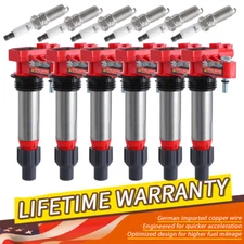 Spark Plug and Ignition Coil 6 Set for Buick Chevy Cadillac Saturn 3.6L UF569 US