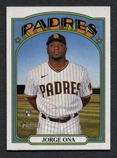 2021  Topps Heritage  #504 Jorge Ona RC