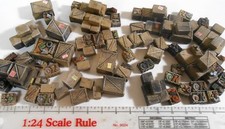 Garage Diorama 1/24 G Scale Unpainted Clutter Detail Boxes Crates Buy 2, Get 3