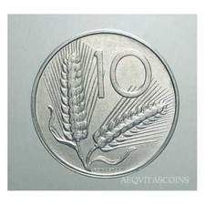Repubblica Italiana - 10 Lire Spighe 1981 FDC  / UNC  da ROTOLINO rif 1715