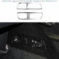 For Benz GLS 2020-2024 Silver Titanium Tailgate Trunk Button Decoration Frame 2X