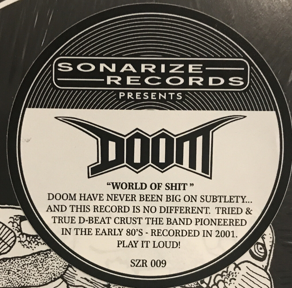 Doom - World Of Shit LP 2022 Sonarize Records – SZR-009