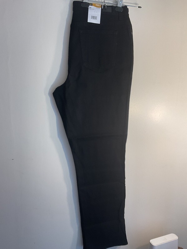Lee Classic Fit Black Straight Leg Jeans Size 18 Tall