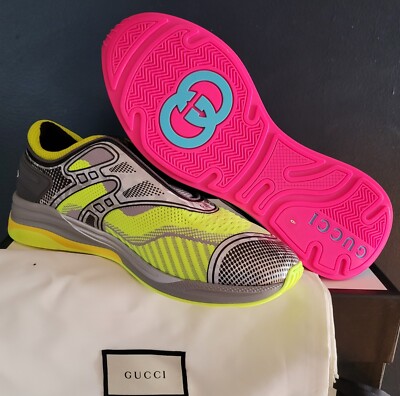 NEW AUTHENTIC GUCCI ULTRAPACE R MISMATCHED MID-TOP SNEAKER