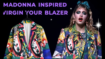 80s Madonna Inspired Concert Jacket for Women -New with Tags