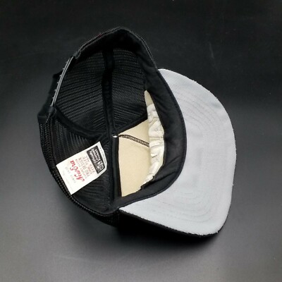 Vtg Raiders Black 80's/90's Snapback Hat Cap Used New Era