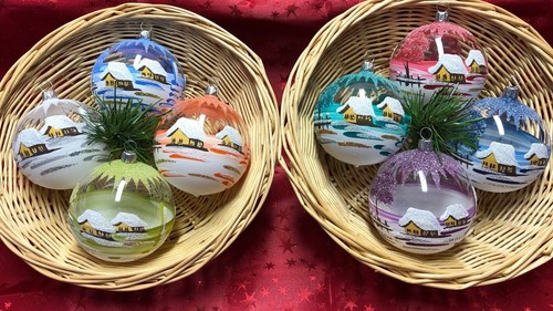 Christbaumkugel "Midi" Glas-Kugel Weihnachtskugel Baumbehang Handarbeit Lauscha - Bild 6 von 44